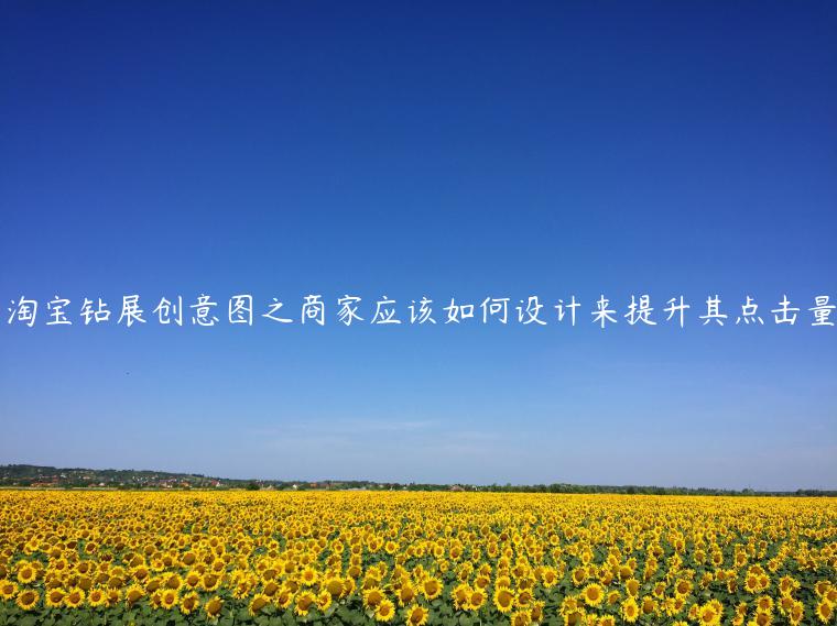 淘寶鉆展創(chuàng)意圖之商家應(yīng)該如何設(shè)計(jì)來提升其點(diǎn)擊量